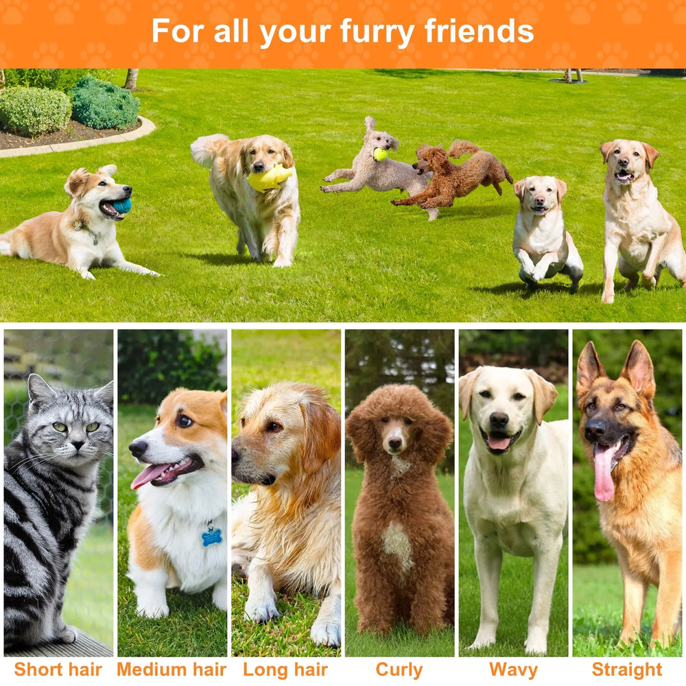 Dog Grooming Vacuum for Shedding, 13,200Pa Pet Grooming Vacuum Kit with Dogs Cats Clippers, 6 in 1 Low Noise Home Cleaning Tool