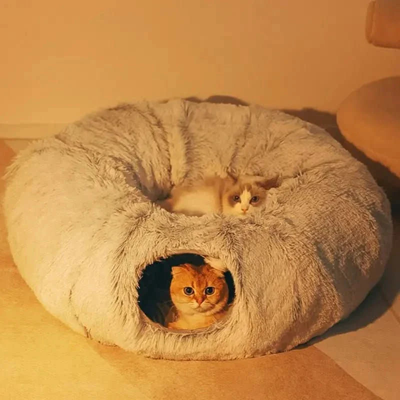 Round Tunnel Cat Beds: Pet Furniture Essential - TRENDSRB
