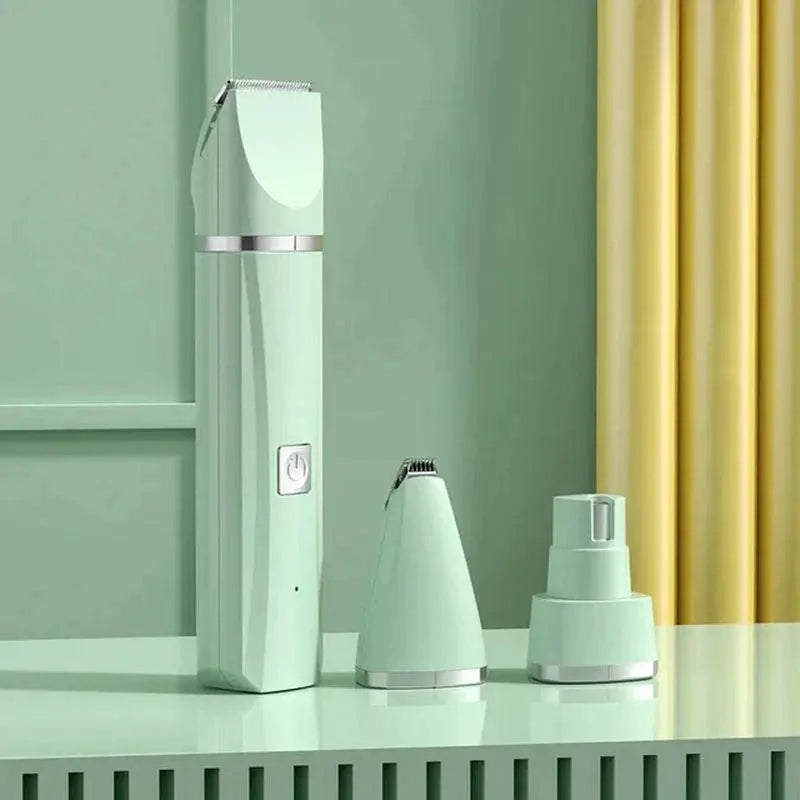 4 in 1 Electric Pet Grooming Kit - Hair Trimmer, Clippers, Nail Grinder for Cats & Dogs - TRENDSRBLLC