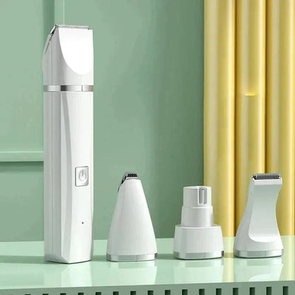 4 in 1 Electric Pet Grooming Kit - Hair Trimmer, Clippers, Nail Grinder for Cats & Dogs - TRENDSRBLLC