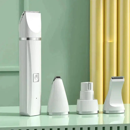 4 in 1 Electric Pet Grooming Kit - Hair Trimmer, Clippers, Nail Grinder for Cats & Dogs - TRENDSRBLLC