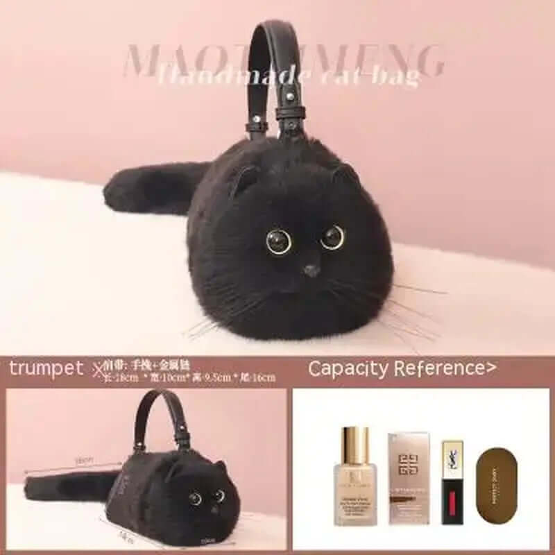 Cat-Themed One Shoulder Bag - TRENDSRBLLC