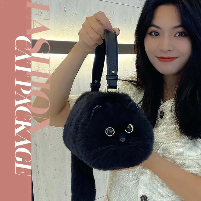 Cat-Themed One Shoulder Bag - TRENDSRBLLC