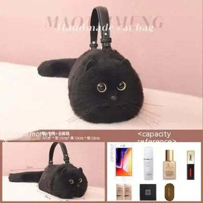 Cat-Themed One Shoulder Bag - TRENDSRBLLC