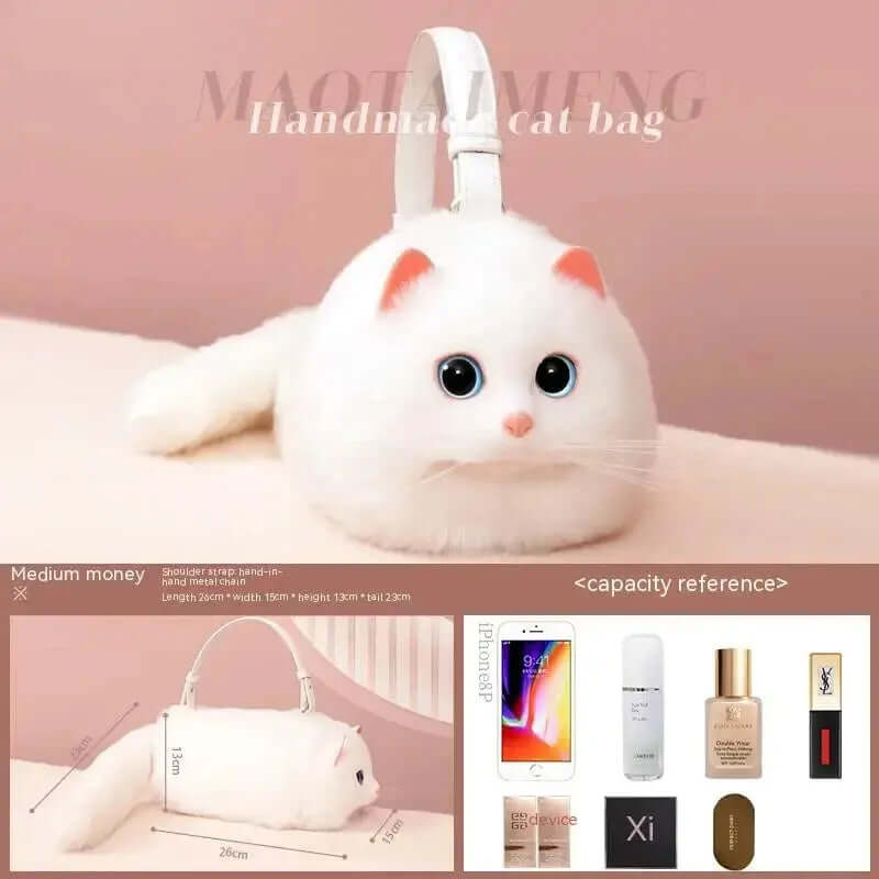 Cat-Themed One Shoulder Bag - TRENDSRBLLC