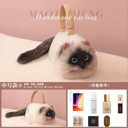 Cat-Themed One Shoulder Bag - TRENDSRBLLC