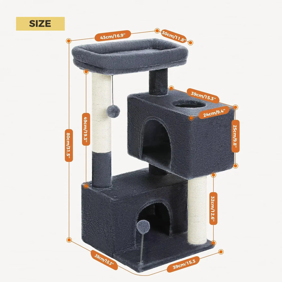 Cat Tree for Large Cats Cat Tower for Indoor - TRENDSRBLLC
