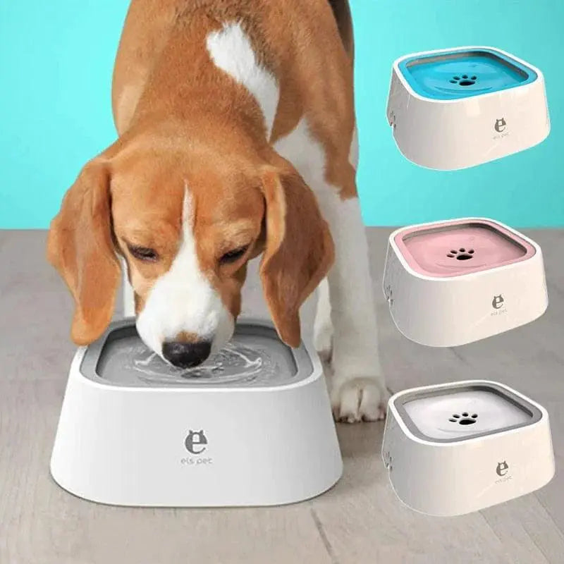Dog Drinking Water Bowl with Floating Design - Non-Wetting, Non-Skid, Large Capacity - TRENDSRBLLC