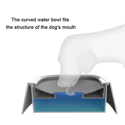 Dog Drinking Water Bowl with Floating Design - Non-Wetting, Non-Skid, Large Capacity - TRENDSRBLLC