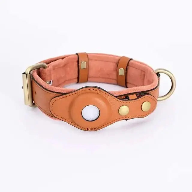 Leather Anti-Lost Pet Safety Collar - Keep Your Dog Safe - TRENDSRBLLC