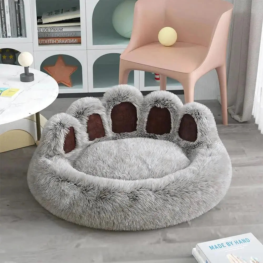 Luxury Long Plush Cat Bed: Ultimate Pet Sleeping Accessories - TRENDSRBLLC