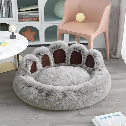 Luxury Long Plush Cat Bed: Ultimate Pet Sleeping Accessories - TRENDSRBLLC