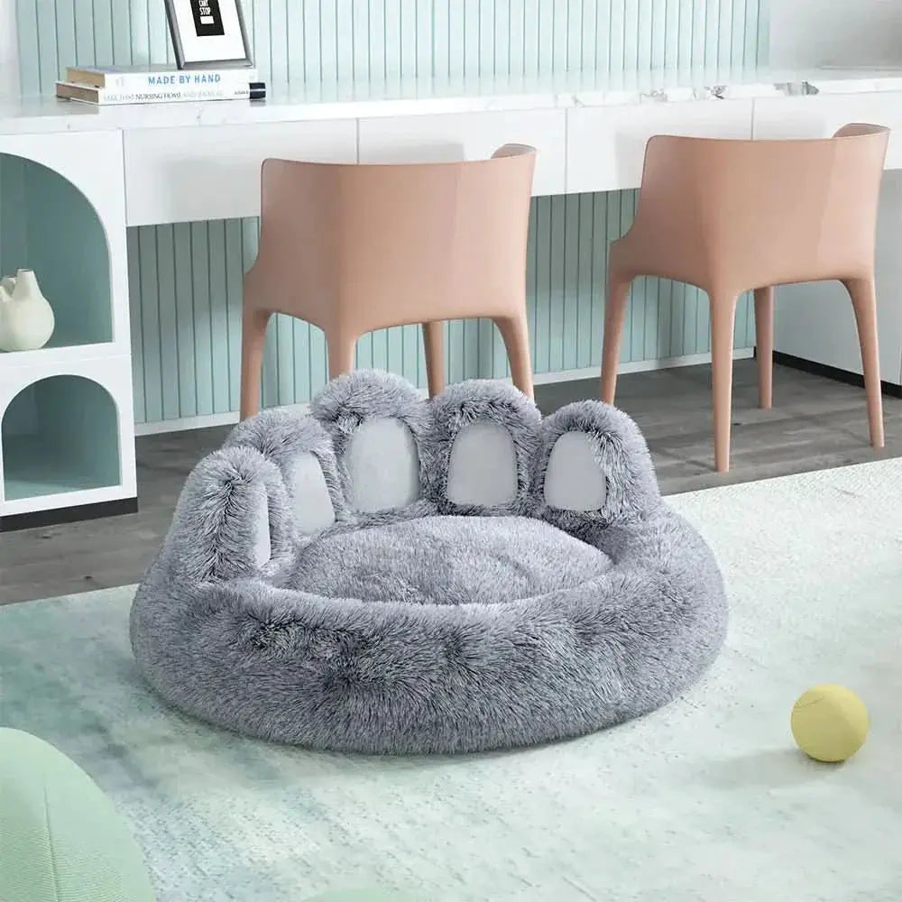 Luxury Long Plush Cat Bed: Ultimate Pet Sleeping Accessories - TRENDSRBLLC