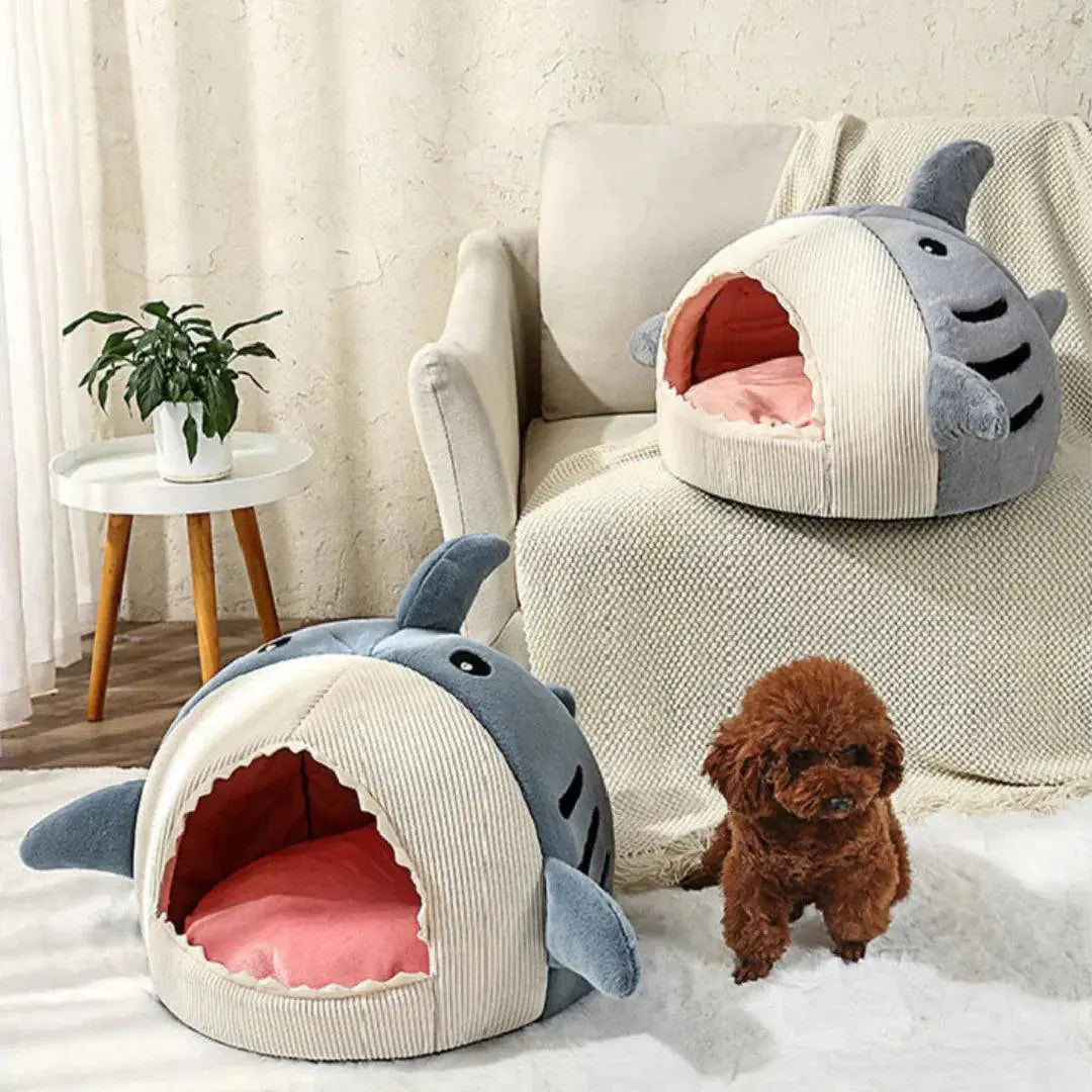 Luxury Plush Shark Pet Bed - TRENDSRBLLC
