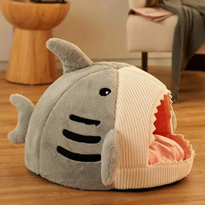 Luxury Plush Shark Pet Bed - TRENDSRBLLC