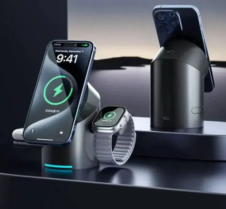 Magnetic 3-in-1 Wireless Charger - TRENDSRBLLC