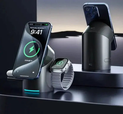 Magnetic 3-in-1 Wireless Charger - TRENDSRBLLC