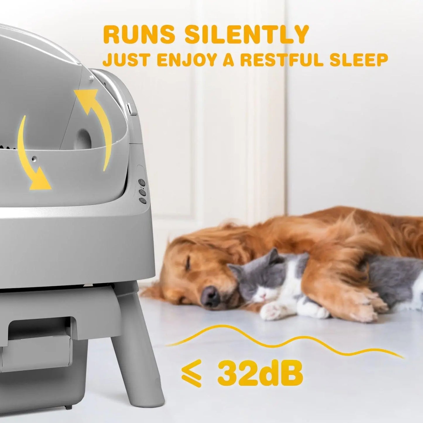 PetPivot Autoscooper 11 Open-Top Self-Cleaning Cat Litter Box，Odor-Free Waste Disposal includes Trash Bags - TRENDSRBLLC