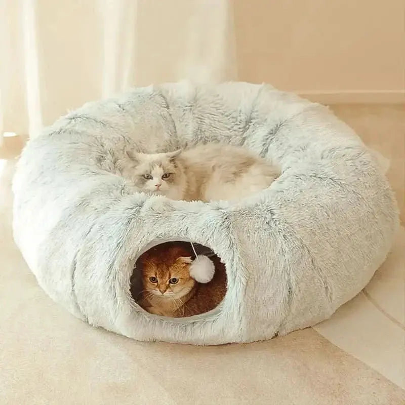 Round Tunnel Cat Beds: Pet Furniture Essential - TRENDSRBLLC