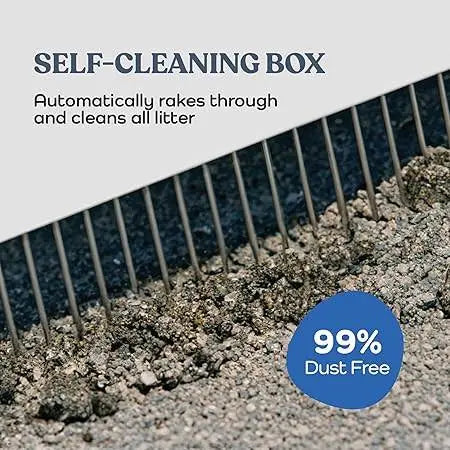 Smart Self-Cleaning Cat Litter Box - Odor Eliminator - Clumping Litter - 80 Bags - TRENDSRBLLC