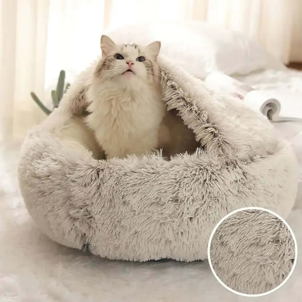 Soft Warm Long Plush Pet Bed - TRENDSRBLLC