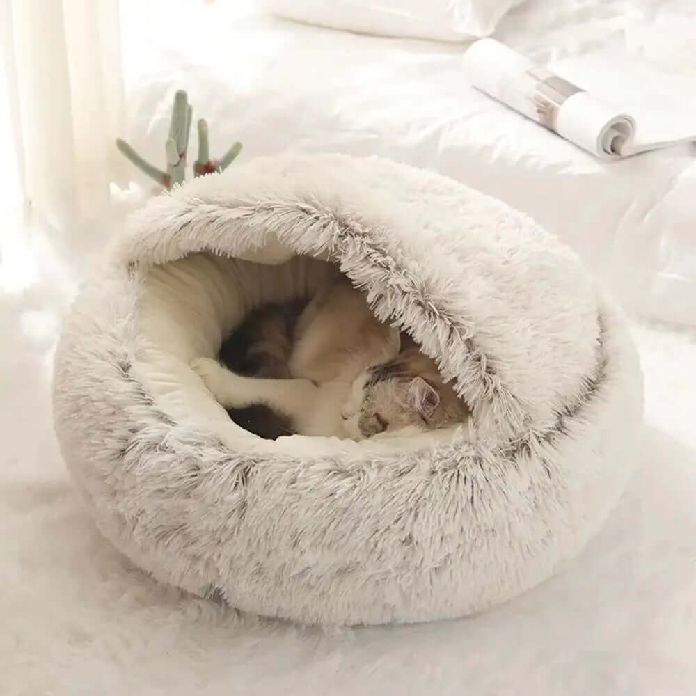 Soft Warm Long Plush Pet Bed - TRENDSRBLLC