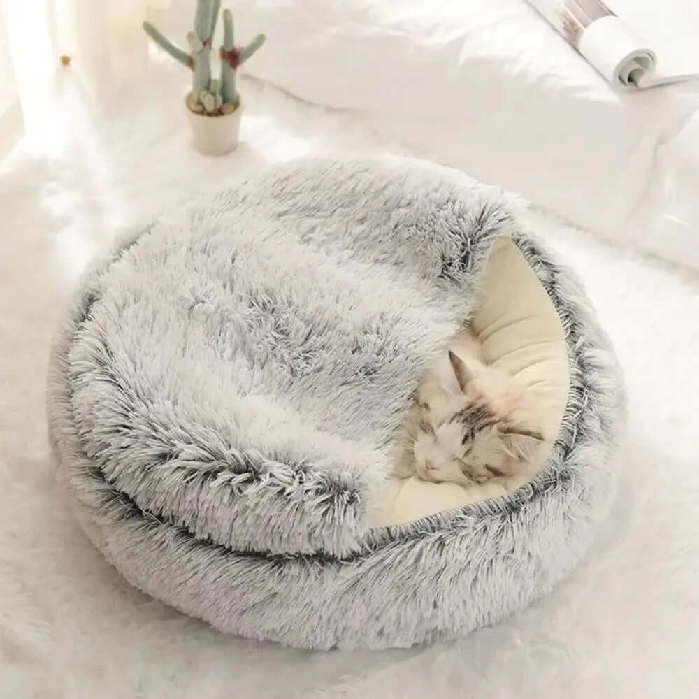 Soft Warm Long Plush Pet Bed - TRENDSRBLLC