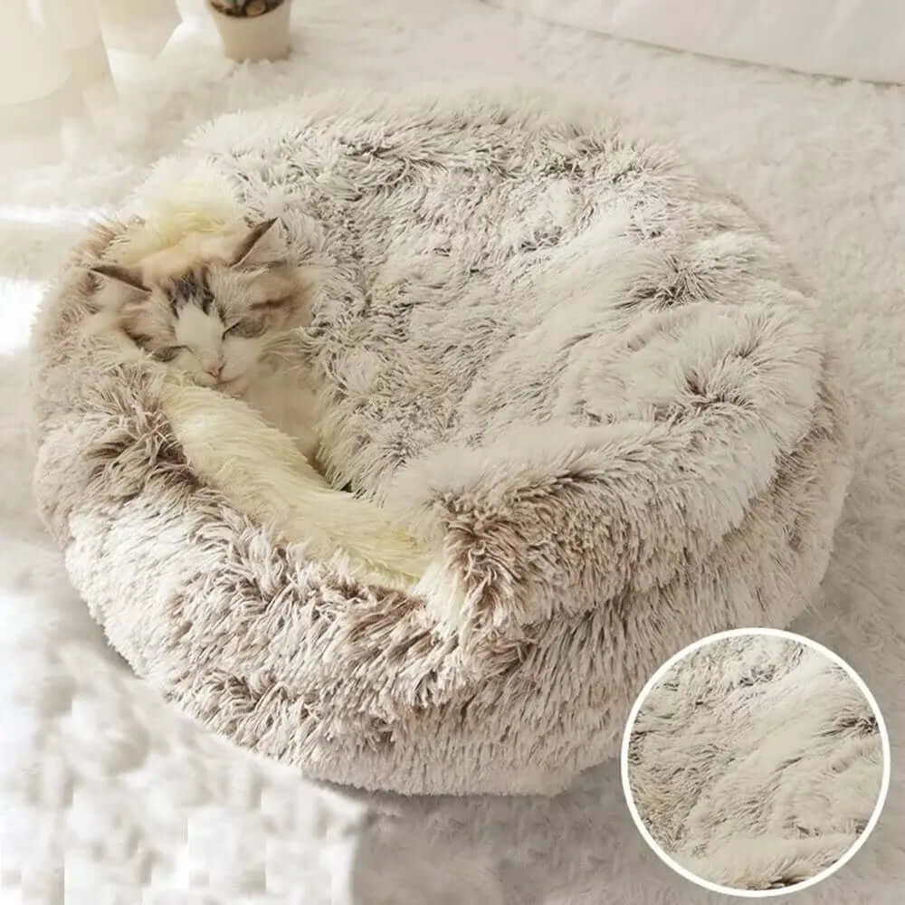 Soft Warm Long Plush Pet Bed - TRENDSRBLLC