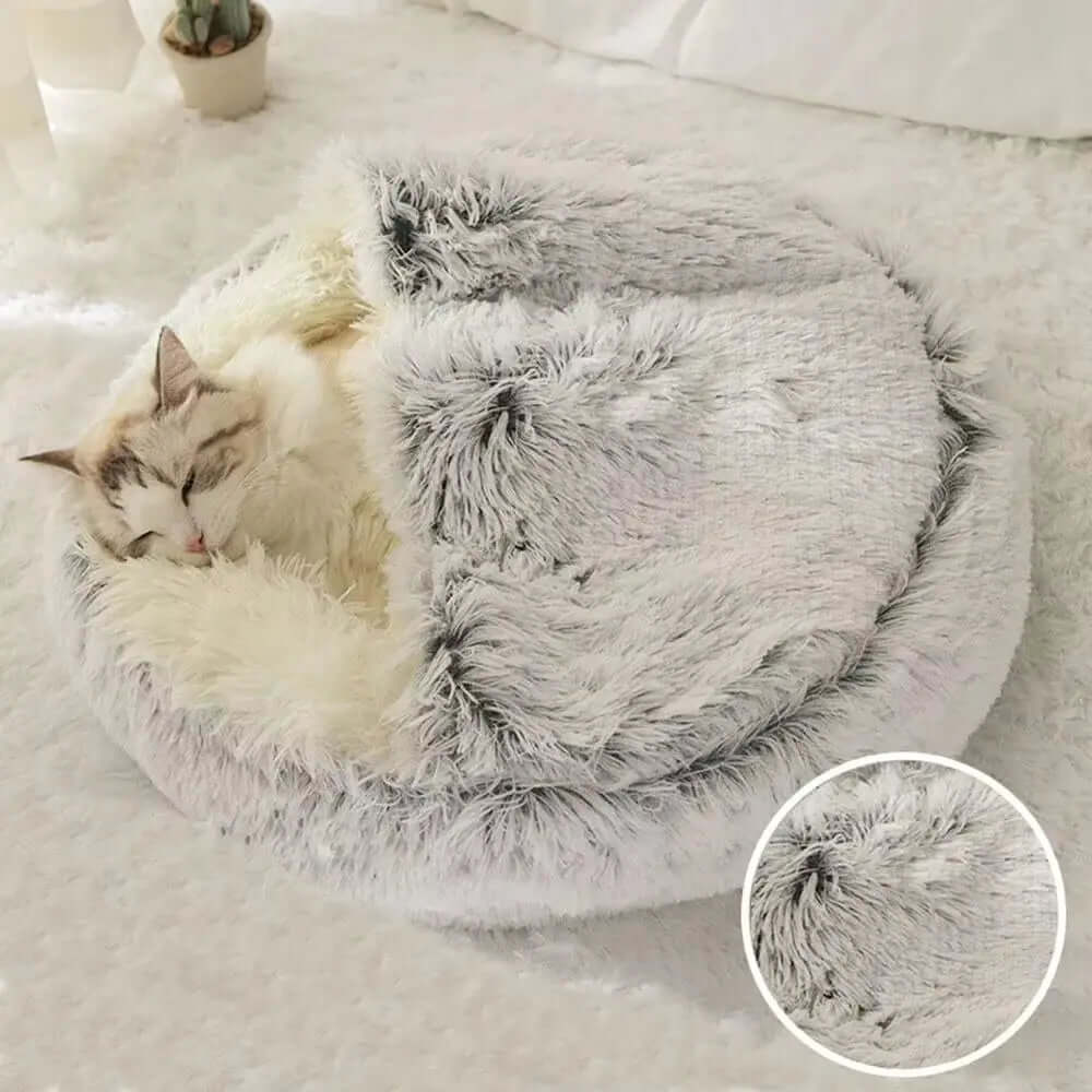 Soft Warm Long Plush Pet Bed - TRENDSRBLLC