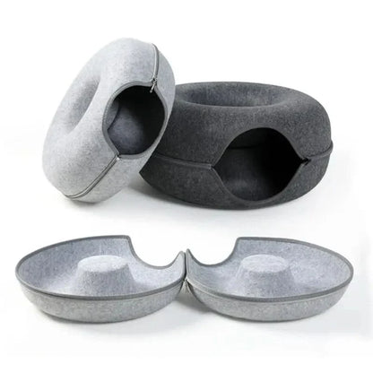 Cat Haven Donut Bed - Comfy Pet Furniture - TRENDSRB