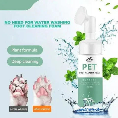 Pet Foot Cleaning Foam – No Rinse, Plant-Based Deep Clean Paw Wash - TRENDSRB