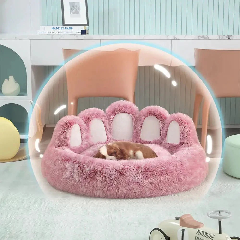 Luxury Long Plush Cat Bed: Ultimate Pet Sleeping Accessories - TRENDSRB