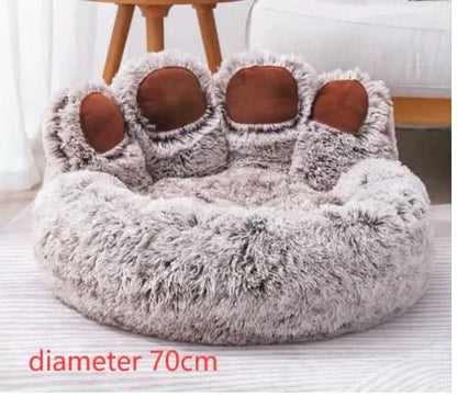 Luxury Long Plush Cat Bed: Ultimate Pet Sleeping Accessories - TRENDSRB
