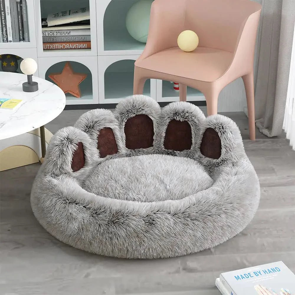 Luxury Long Plush Cat Bed: Ultimate Pet Sleeping Accessories - TRENDSRB