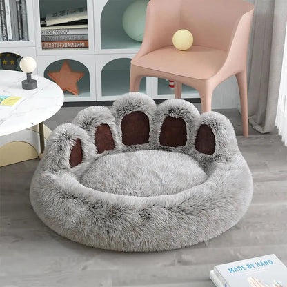 Luxury Long Plush Cat Bed: Ultimate Pet Sleeping Accessories - TRENDSRB