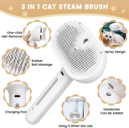 Steam-Powered Pet Care: Grooming Comb - TRENDSRB